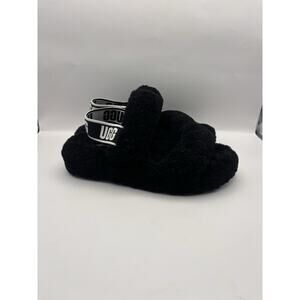 Ugg Oh Yeah Sling Back Black Slippers Women Size 7